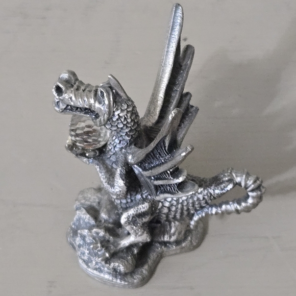Pewter Tudor Mint Roger Gibbons The Fire Dragon - Picture 3 of 7